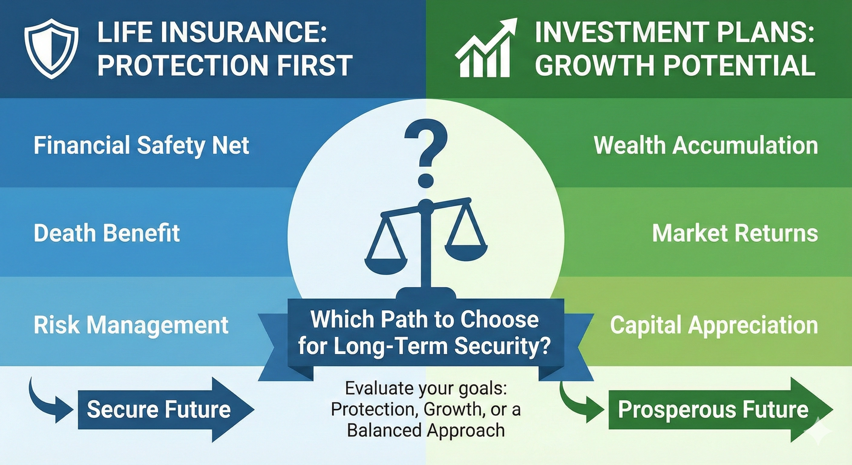 Life Insurance vs Investment Plans: Which One Should You Choose for Long-Term Financial Security? Thumbnail